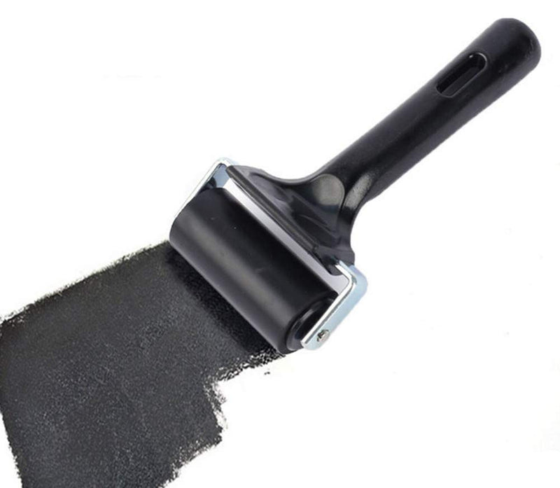 [Australia - AusPower] - Accfore 3 Pack Soft Rubber Brayer, Rubber Glue Roller for Printmaking Ink Paint Block Stamping Gluing Wallpaper and Arts & Crafts(2.4 inch and 4 inch) 