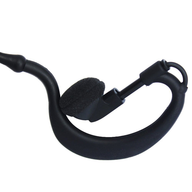[Australia - AusPower] - GoodQbuy G Shape 3' 2-Wire Coil Earbud Audio Mic Surveillance Kit PTT Button Mic Compatible for Motorola Radios XPR 6000 XPR6500 XPR6550 XPR 7000 XPR 7550 XiR-P8200 XiR-P8268 Two-Way Radio 