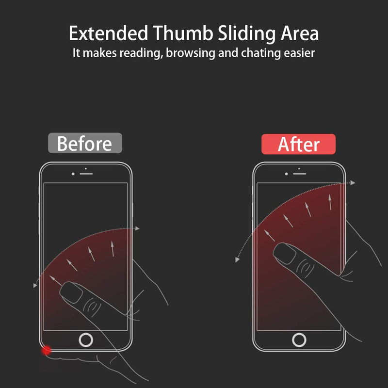 [Australia - AusPower] - Ultra Slim Phone Ring Holder, Tomorotec Thin Cell Phone Ring Stand for Magnetic Car Mount with Black Car Mount Hook - for iPhone X XR XS 8 7 Plus 6S 6 5s 5 SE, Galaxy S8 S7 S6 Edge (Silver) 