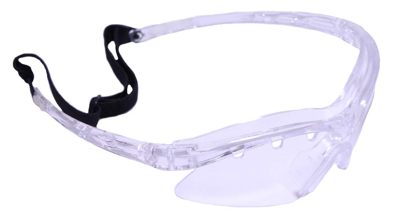 [Australia - AusPower] - Python M3 Racquetball/Squash/Pickleball Eyewear (Eyeguard) (Black and Clear Frame) Black 