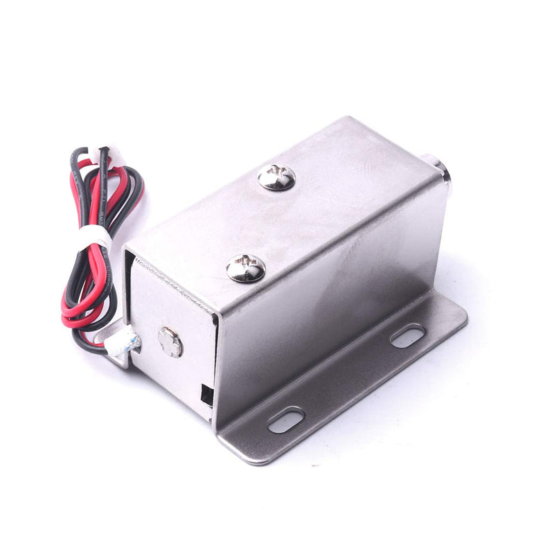 [Australia - AusPower] - ATOPLEE 2pcs Electromagnetic Solenoid Lock for Cabinet Door Drawer，DC 12V 0.8A Slim Design Lock（55X42X27mm) 