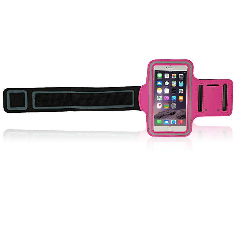 [Australia - AusPower] - TPOS Anti-Slip Sports Armband for Apple iPhone 6 [4.7 inch Size] with Key Holder Great for Running, Jogging, Outdoor Sports (Hot Pink) 