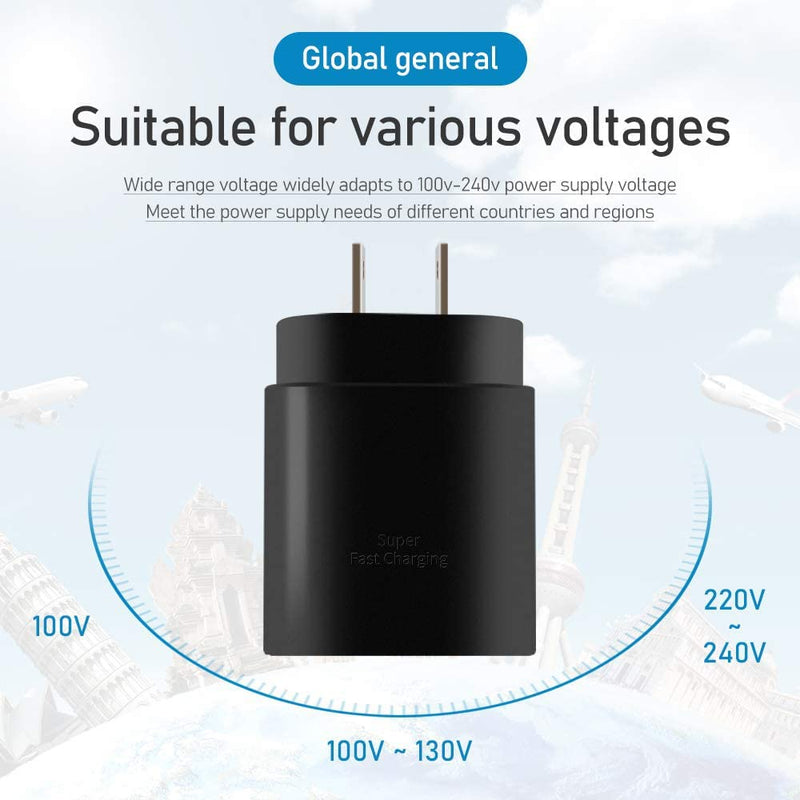 Type C Charger, 25W PD USB C Wall Charger Super Fast Charging Block & 3.3ft  Android Phone Charger Cable for Samsung Galaxy S22, S22 Plus, S20 / S21  Ultra Plus, Note 20 /