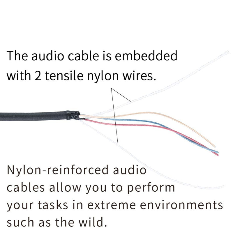 [Australia - AusPower] - WODASEN XPR7550e Earpiece Acoustic Tube Headset for Motorola APX6000 APX7000 XPR7380 XPR7580 XPR7350e XPR7380e XPR7550e XPR7580e Surveillance Walkie Talkie Radio Earpiece Covert Two Wire 