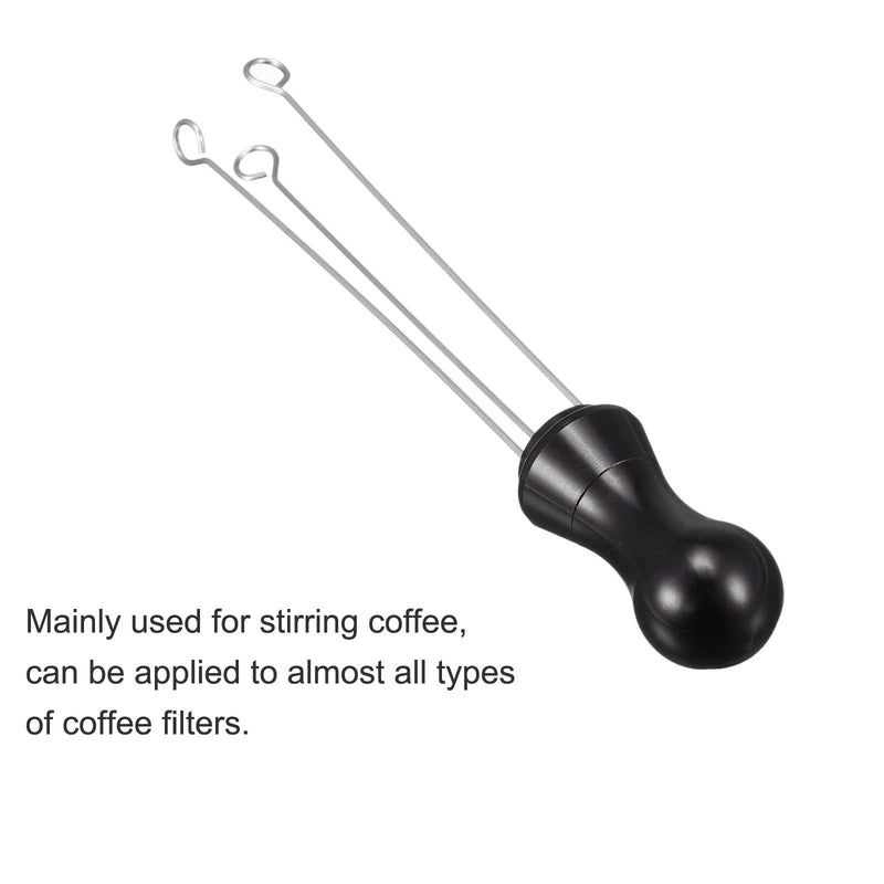 [Australia - AusPower] - MECCANIXITY Coffee Sieve Stirrer 85mm Long Rod 304 Stainless Steel with Aluminum Alloy Handle 