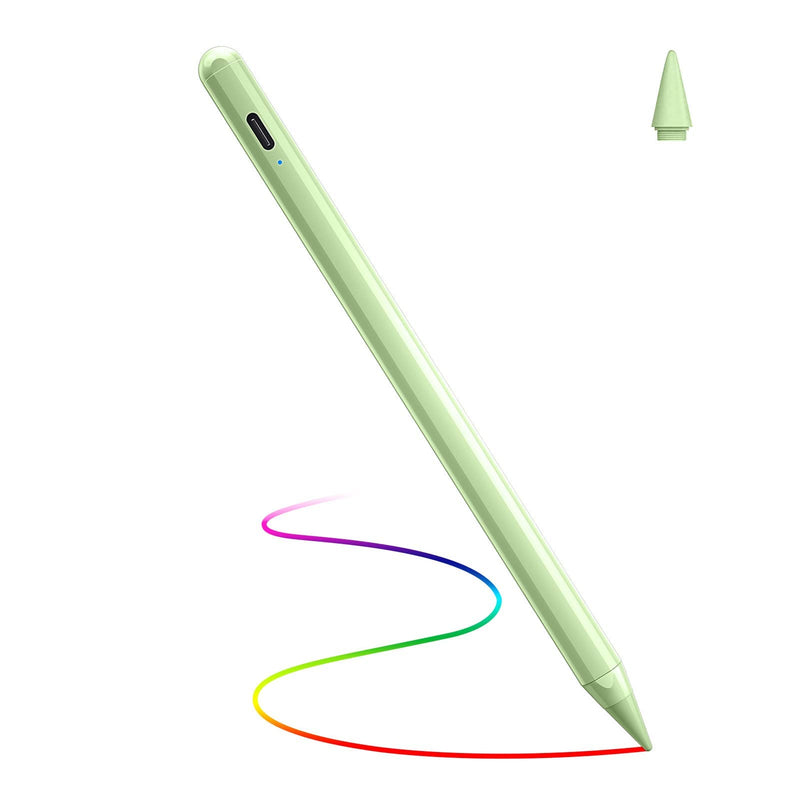 [Australia - AusPower] - DTTO Stylus Pen for iPad, Active Pencil for (2018-2021) New Apple iPad Mini 6/5th Gen, iPad 9/8/7/6th Gen, Pro 11/12.9 Inch, iPad Air 4th/3rd Gen for Drawing/Writing with Palm Rejection (Light Green) 
