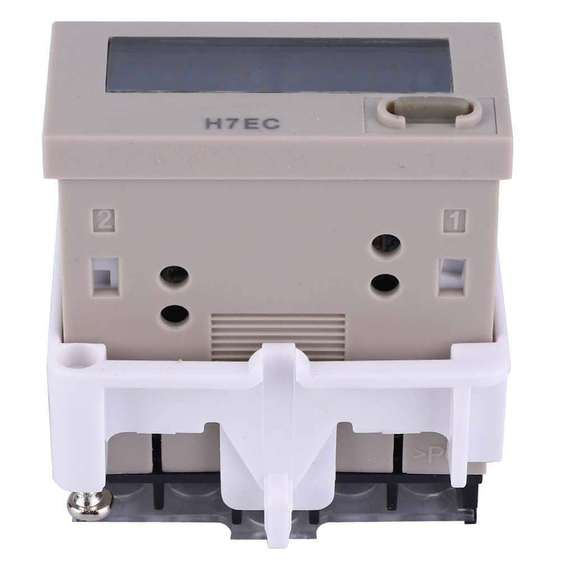 [Australia - AusPower] - H7EC-N Without Input Voltage LED Digital Counter Meter Digital Electrical Counter 8 Digit LCD Display 0-99999999 Counting Range Digital Totalizer with Holder 