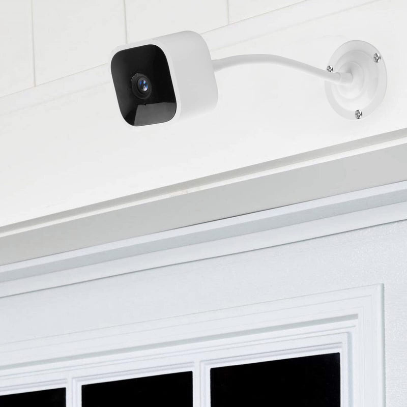 [Australia - AusPower] - Mippko 2 Pack Camera Flexible Wall Mount Holder for Arlo/Blink/Reolink/Nest/Wyze/SimpliSafe Security Camera,Adjustment 8 inch Long Gooseneck Arm with Metal Base,1/4"-20 Threaded Screw,White White 