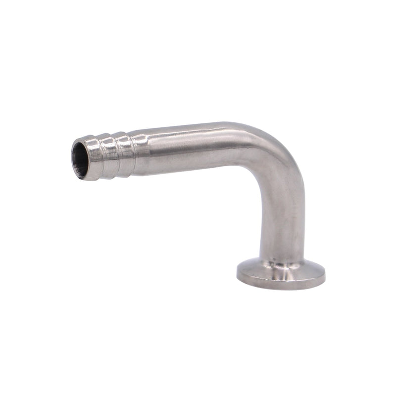 [Australia - AusPower] - DERNORD Sanitary Hose Barb Pipe Fitting 0.75" Tri Clamp (25MM Ferrule) 90 Degree Elbow (Tube OD: 1/2"/12MM (3/4 Tri-clamp)) Tube OD: 1/2"/12MM (3/4 Tri-clamp) 