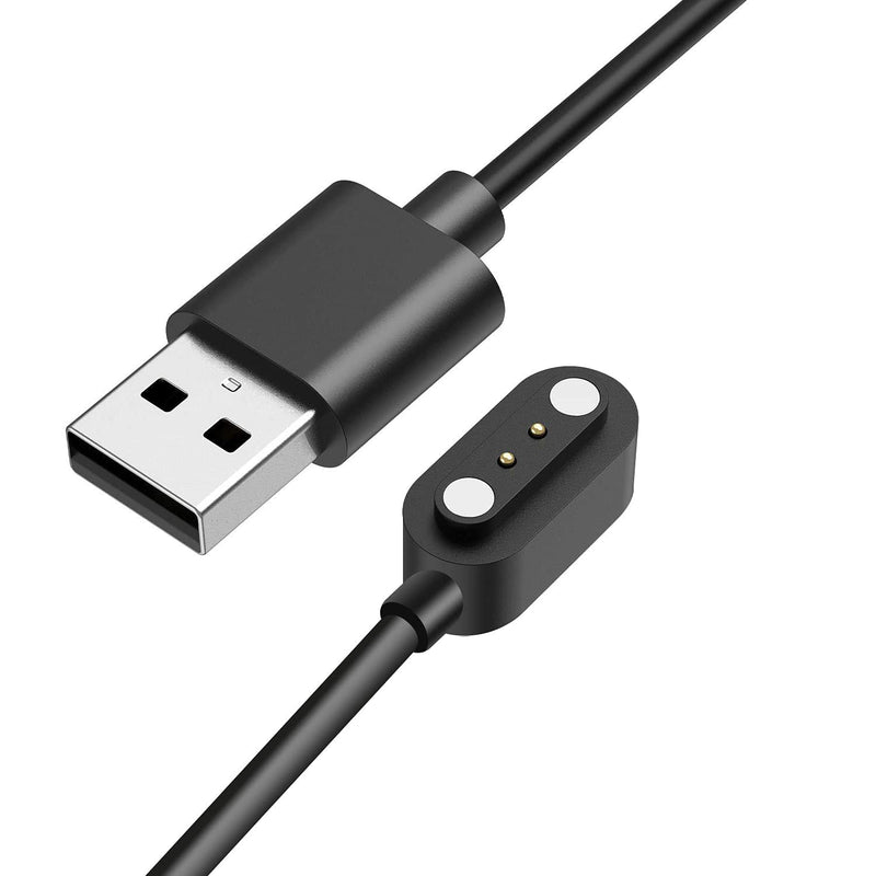 [Australia - AusPower] - F57l Smartwatch Charger, Magnetic Replacement Charger Compatible for BNGXR F57l, Barn Eleven F57l, BINGONE,Grewas,Soputry,Bysku,YunYe,Flashstar, Aobialen,YAOBFUL, F57l Smartwatch (2 Pack-Black+Black) 2 pack-Black+Black 
