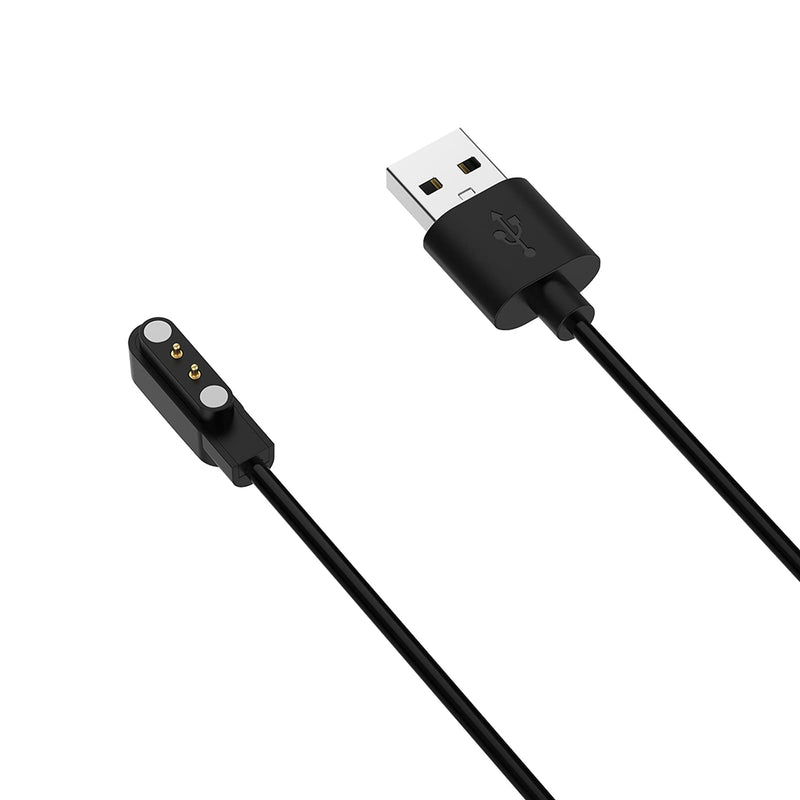 [Australia - AusPower] - for Ticwatch GTH Replacement USB Charging Cable 1.2m, AWADUO USB Charger Charging Cord Cables for Ticwatch GTH SmartWatch-Black 