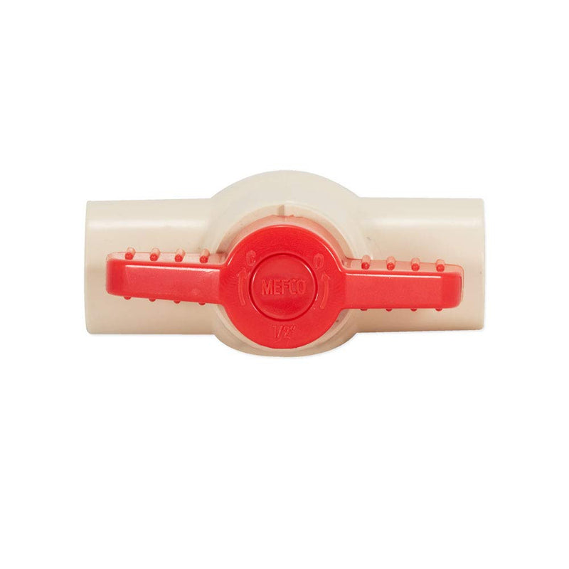 [Australia - AusPower] - Eastman 48636 Schedule 80 Cpvc Ball Valve , White , 1/2" Slip 