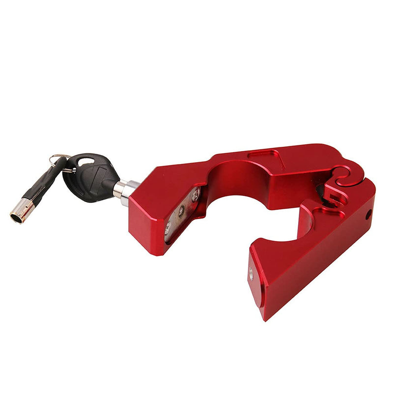 [Australia - AusPower] - GFFG Motorcycle Lock CNC Grip Throttle Brake Handlebar Lock to Secure Bike, Scooter, Moped or ATV in Under Grip Lock Holster for Easy Storage & Transporting 