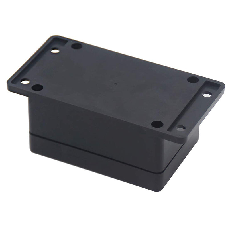 [Australia - AusPower] - Zulkit Junction Box ABS Plastic Dustproof Waterproof IP65 Universal Electrical Boxes Project Enclosure with Fixed Ear Black 3.94 x 2.68 x 1.97 inch (100 x 68 x 50 mm)(Pack of 2) 3.94" x 2.68" x 1.97"(Pack of 2) 