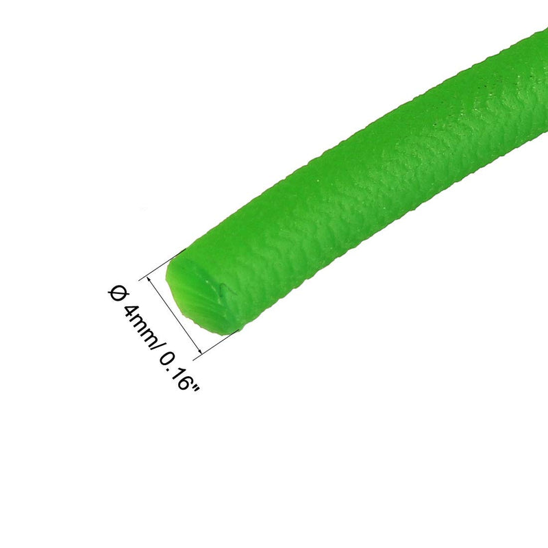 [Australia - AusPower] - uxcell 16ft 4mm PU Transmission Round Belt High-Performance Urethane Belting Green for Conveyor Bonding Machine Dryer 