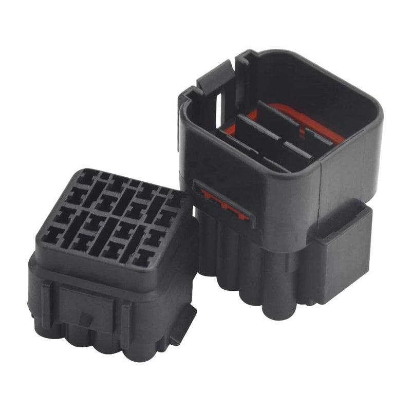[Australia - AusPower] - WMYCONGCONG 5 Kits 16 Pin Way Waterproof Electrical Connector Plug for Car Automotive 