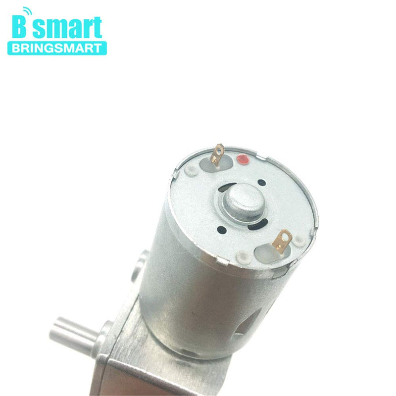 [Australia - AusPower] - Bringsmart JGY-370 12V 10rpm DC Worm Gear Motor 12 Volt High Torque Engine Mini Turbine Worm 12V Reducer Electric Motor Self-locking for DIY Mini Geared Motor (JGY-370 12V 10rpm) 
