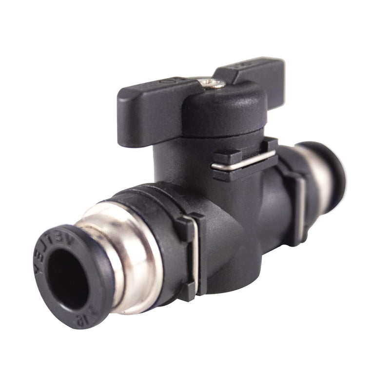 [Australia - AusPower] - comidox Ball Valve BVU-5/16 Tube OD Push to Connect Fitting Air Flow Control Ball Valve Straight Union Connect Adapter (1 Pack) 