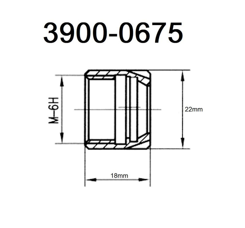 [Australia - AusPower] - HHIP 3900-0675 Mini Collet Chuck Nut, M19 x 1 ER-16 M 19 x 1.00 