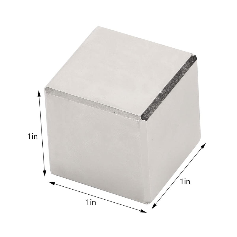 [Australia - AusPower] - 1" Cube Magnets Super Strong Neodymium Magnets Powerful Permanent Rare Earth Magnets Square Cube Magnets for Science Project Building Craft and Office, Pack of 2 