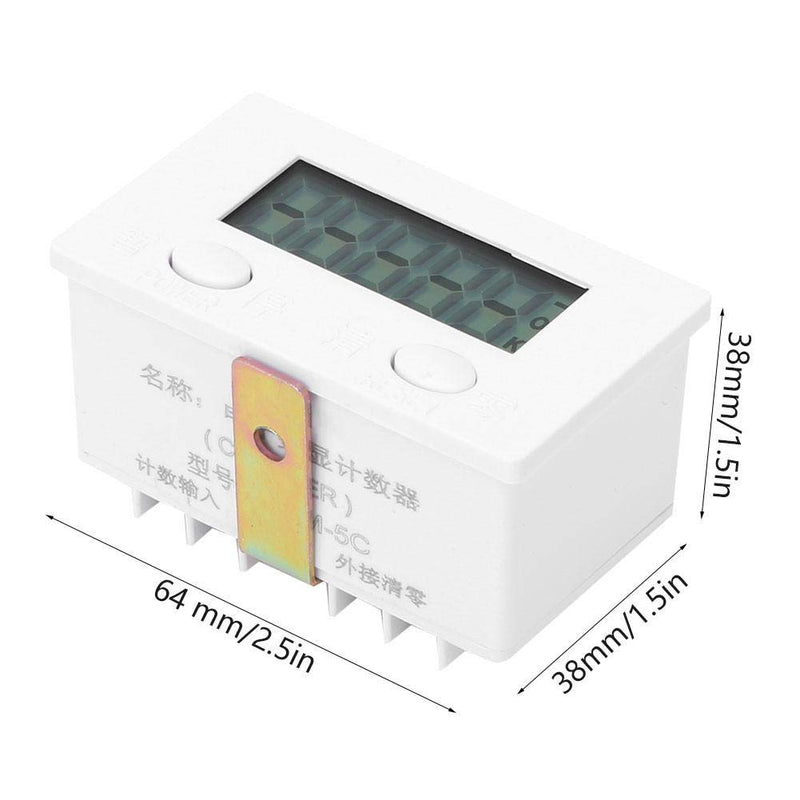 [Australia - AusPower] - Magnetic Induction Counter,Digital Electronic Punch Counter,Metal Sensor, 5-Digits LCD Digital Display 0-99999, Magnetic Induction Proximity Switch 