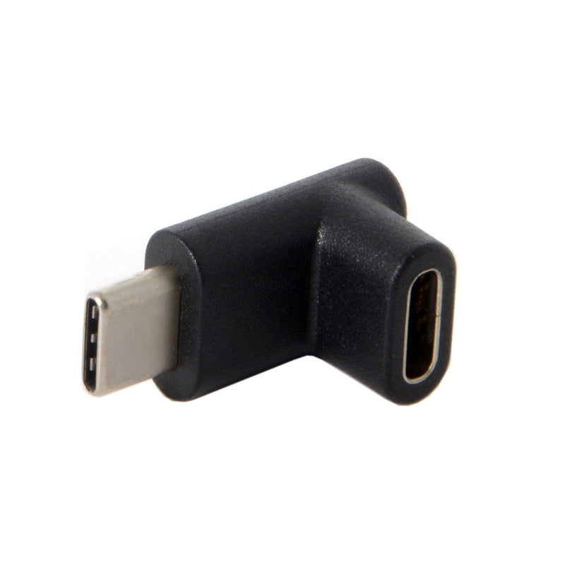 [Australia - AusPower] - Cablecc 90 Degree Up or Down Angled Reversible USB 3.1 Type-C Male to Female Extension Adapter for Laptop & Phone 