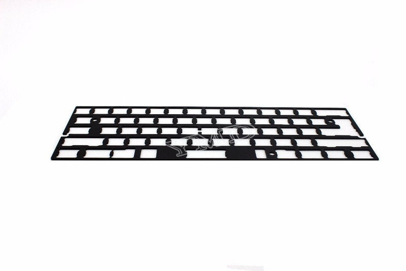 [Australia - AusPower] - Universal Anodized Aluminum Plate Positioning Board Plate Support ISO ANSI for GH60 PCB 60% Keyboard DIY Only Plate Black 