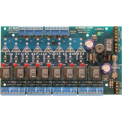 [Australia - AusPower] - Altronix Power Module ACM8CB,Output Access Power Controller Module 