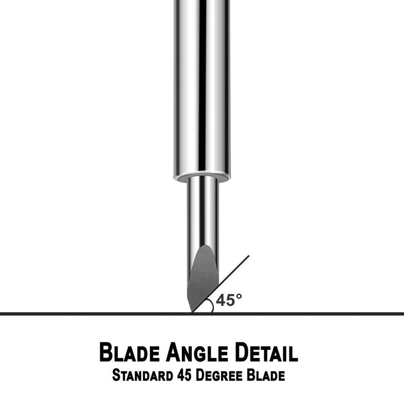 [Australia - AusPower] - Craft Blades German Carbide Bulk Packs Deep Point (20 Pack - 15 Standard & 5 Deep Point) red/blue 