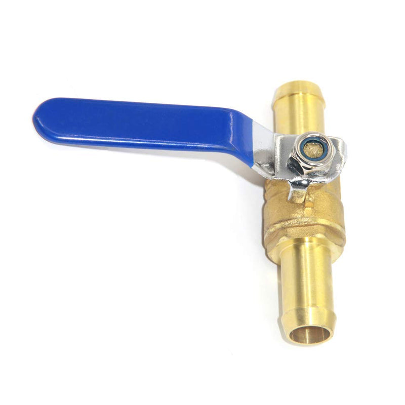 [Australia - AusPower] - Joywayus 3/4" Hose Barb Inline Brass Shutoff Ball Valve Water Oil Air Gas Fuel Line Pipe Fittings 3/4"-1PCS 