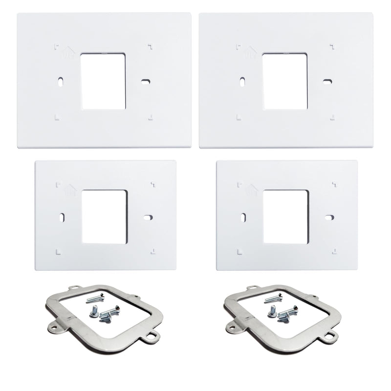 [Australia - AusPower] - THP2400A1027W Thermostat Wall Plate Back Plate White Cover Assembly (1) 1 