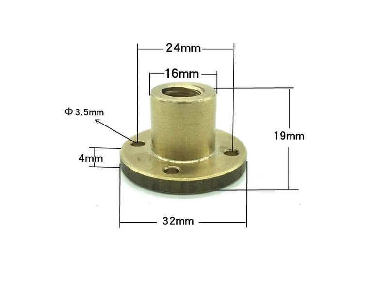 [Australia - AusPower] - ReliaBot 300mm T10 Tr10x8 10mm Lead Screw and Nut (2mm Pitch, 4 Starts, 8mm Lead) for 3D Printer and CNC Machine Z Axis T10x8 300mm+nut 