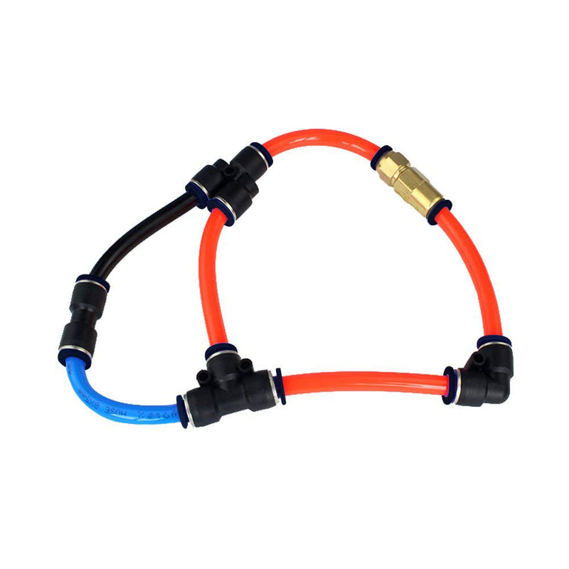 [Australia - AusPower] - Beduan Push to Connect Air Fitting, 5/32 inch or 4mm Tube OD Pneumatic Tee Union Fitting Push Lock(Pack of 10) 
