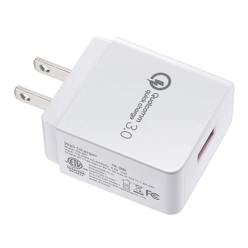 [Australia - AusPower] - TPLTECH Quick Charge 3.0 Wall Charger Fast Charging for LG Aristo 2 M210 MS210 /2 Plus (X212), Aristo 3/3 +, Aristo 4 +, Aristo 5/LG X212tal Xpression Plus X Charger/Venture and with Micro USB Cable 