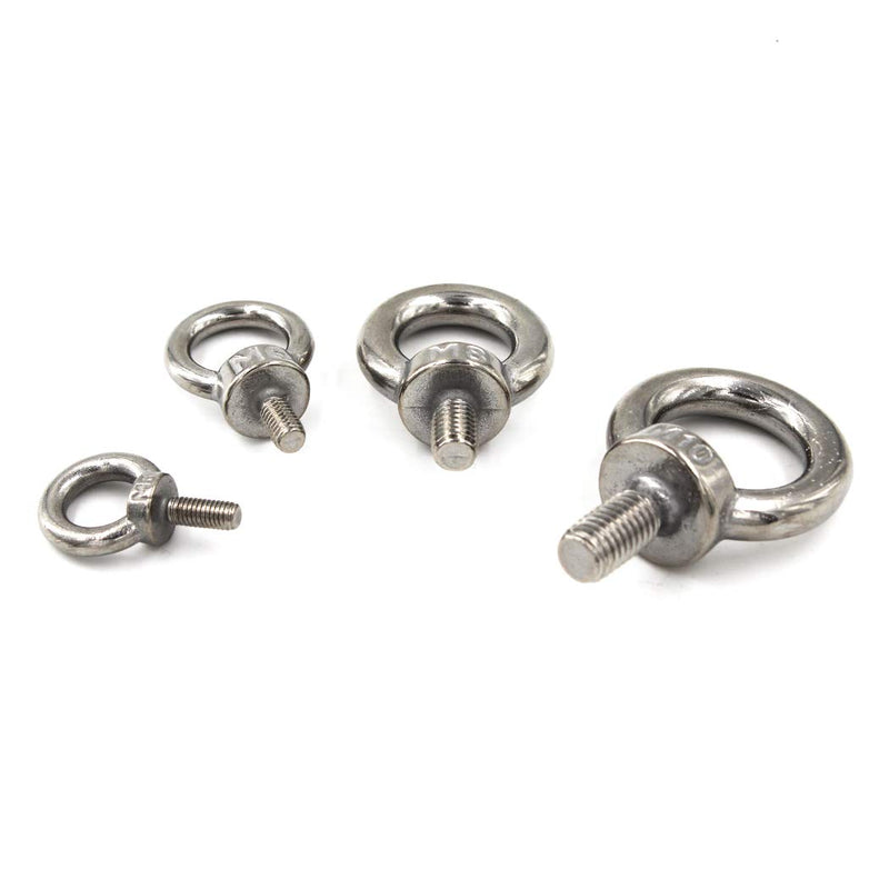 [Australia - AusPower] - M14 Ring Shape Lifting Threaded Eye Bolt 304 Stainless Steel for Eye Nut Fastener-2 Pack M14 