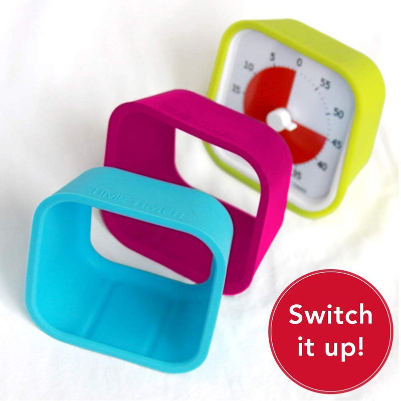 [Australia - AusPower] - TIME TIMER MOD (Charcoal), A Visual Countdown 60 Minute Timer for Classrooms, Meetings, Kids and Adults Office and Homeschooling Tool with Silent Operation and Interchangeable Silicone Cover MOD Timer Charcoal Gray 