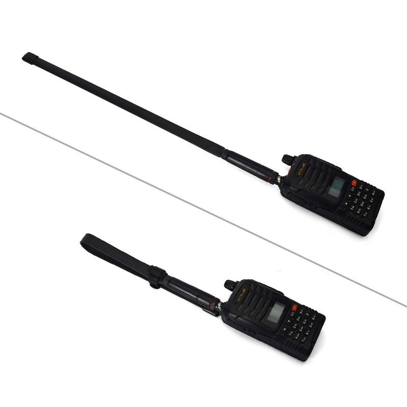 [Australia - AusPower] - HYS BNC CS Tactics Antennas Foldable Dual Band 2m/70cm Antenna Compatible with 144/430Mhz Cobra Midland Uniden Handheld/Portable BNC Radio 