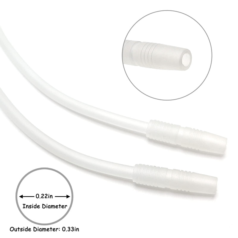 [Australia - AusPower] - Vacuum Cupping Machine Accessories, 2 PCS Premium Silicone Y Type Hoses Tubing for Large Breast Buttocks Lift Vacuum Cups 