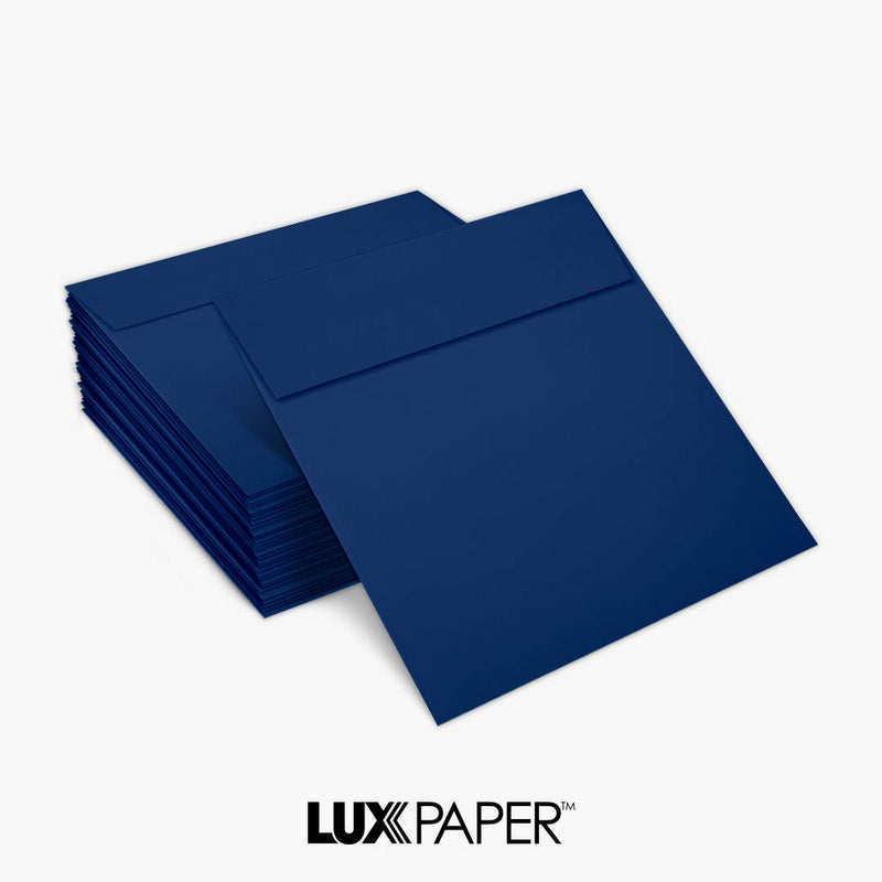 [Australia - AusPower] - 6 x 6 Square Envelopes - Navy (50 Qty) | Perfect for Invitations, Announcements, Greeting Cards, Photos | LUX-8525-103-50 50 Qty. 