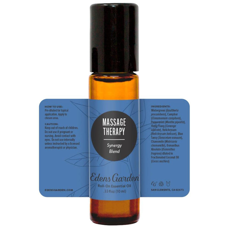 [Australia - AusPower] - Edens Garden Massage Therapy Essential Oil Synergy Blend, 100% Pure Therapeutic Grade (Undiluted Natural/ Homeopathic Aromatherapy Scented Essential Oil Blends) 10 ml Roll-On 