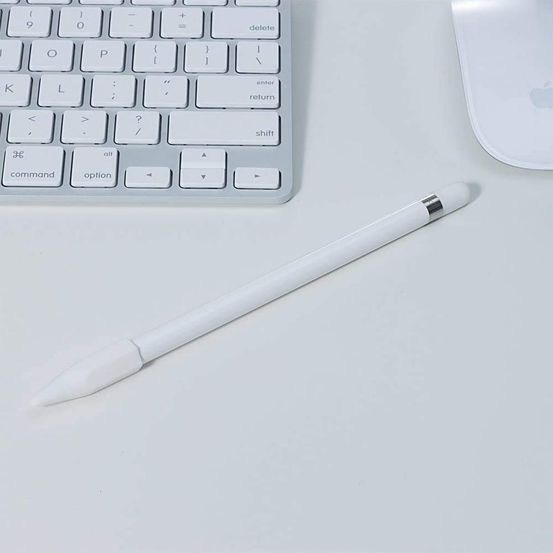 [Australia - AusPower] - siduater [4-Pack] Silicone Protective Accessories for Apple Pencil 1st Generation, Includes 1 Apple Pencil Cap Replacements, Apple Pencil Cap Holder, Apple Pencil Tip Cover, Adapter Tether, Black 