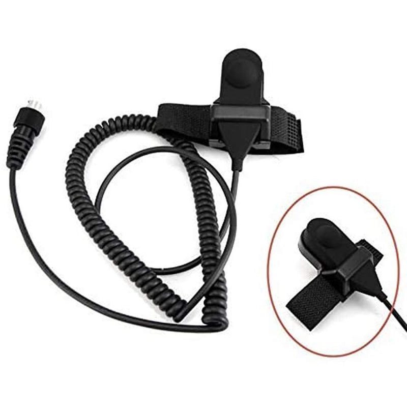 [Australia - AusPower] - BAOFENG Helmet Kit 2 PIN Full Face Motorcycle Headset Earpiece Mic, for BaoFeng/Ken Wood/WOU Xun/Pu Xing/Lin ton Two Way Radio Walkie Talkie, Black 