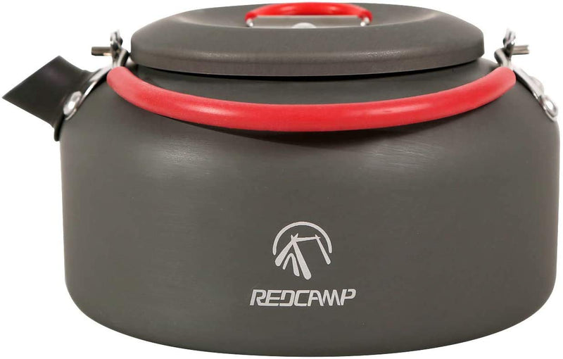 [Australia - AusPower] - REDCAMP 0.8L/0.9L/1.4L Outdoor Camping Kettle, Aluminum Tea Kettle with Carrying Bag, Compact Lightweight Coffee Pot 0.8L Mini 