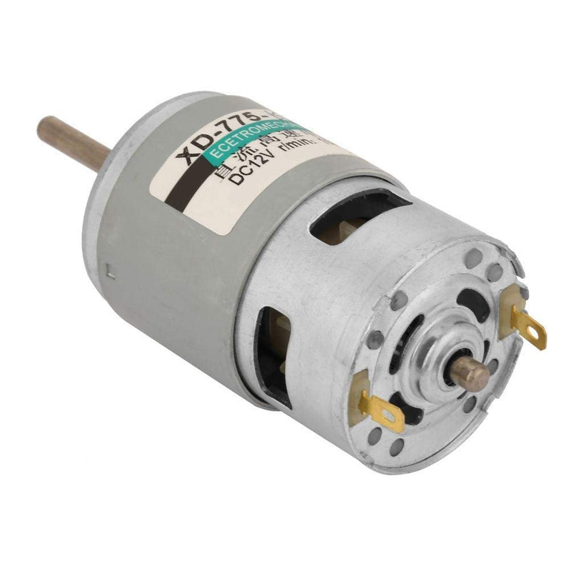 [Australia - AusPower] - 775 DC Motor, DC12V 10000RPM Gear Motor, 80W High Speed High Torque Extension Shaft Motor, for Power Wheels Replacement 