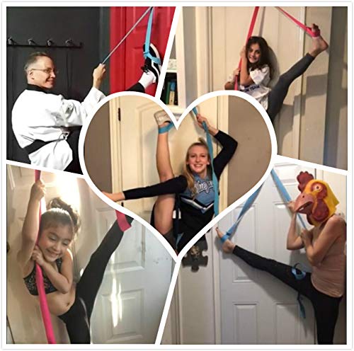 [Australia - AusPower] - KimDaro Leg Stretcher, Door Flexibility & Stretching Leg Strap - Great for Ballet Cheer Dance Gymnastics or Any Sport Leg Stretcher Door Flexibility Trainer Premium Stretching Equipment Black 