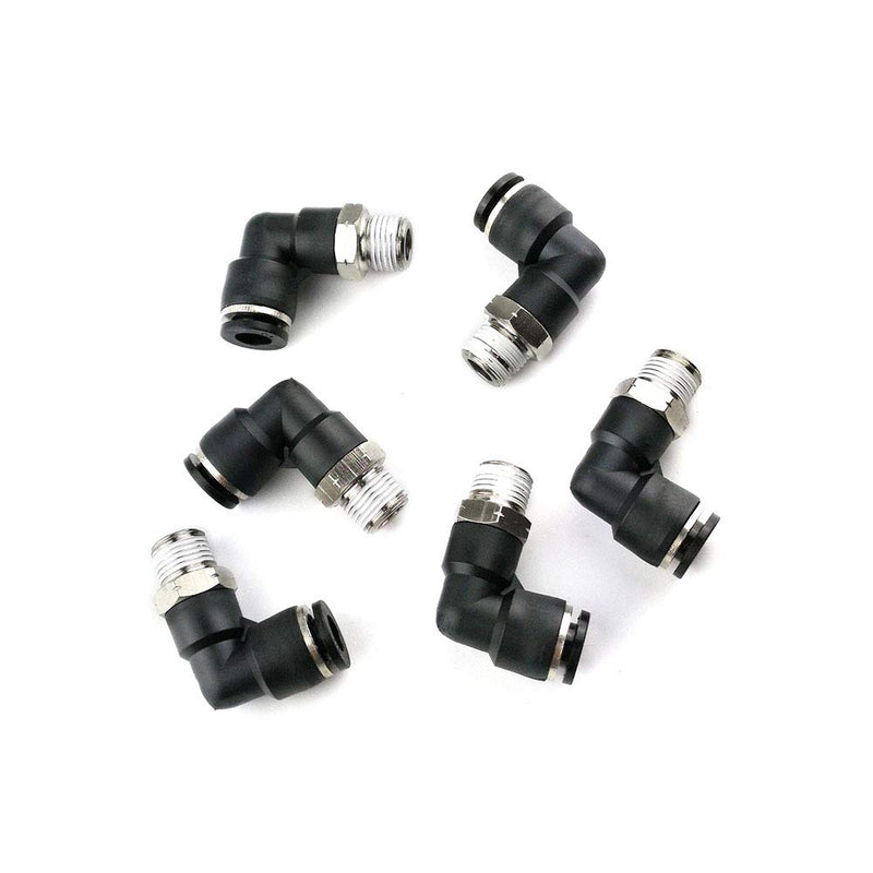 [Australia - AusPower] - Hamineler 12 PCS Straight Push Quick Release Connectors, Push to Connect Tube Fitting Tube Quick Connect Fittings 1/8inch NPT Thread 1/4inch Tube OD 