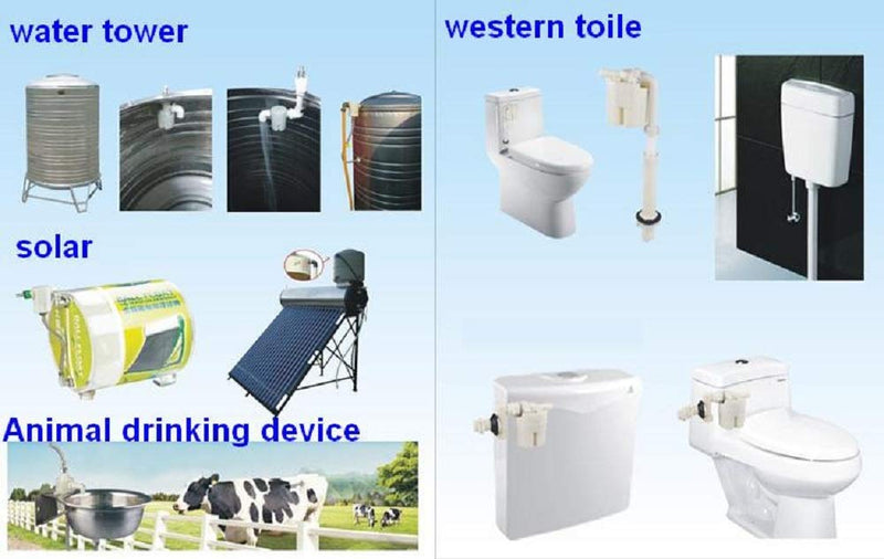 [Australia - AusPower] - Xuee 1/2"3/4" 1"Inner top Water Inlet Automatic Float Valve Water Level Control Valve, Used for Solar Water Tank Tower Pool (3/4") 0.75 Inch 