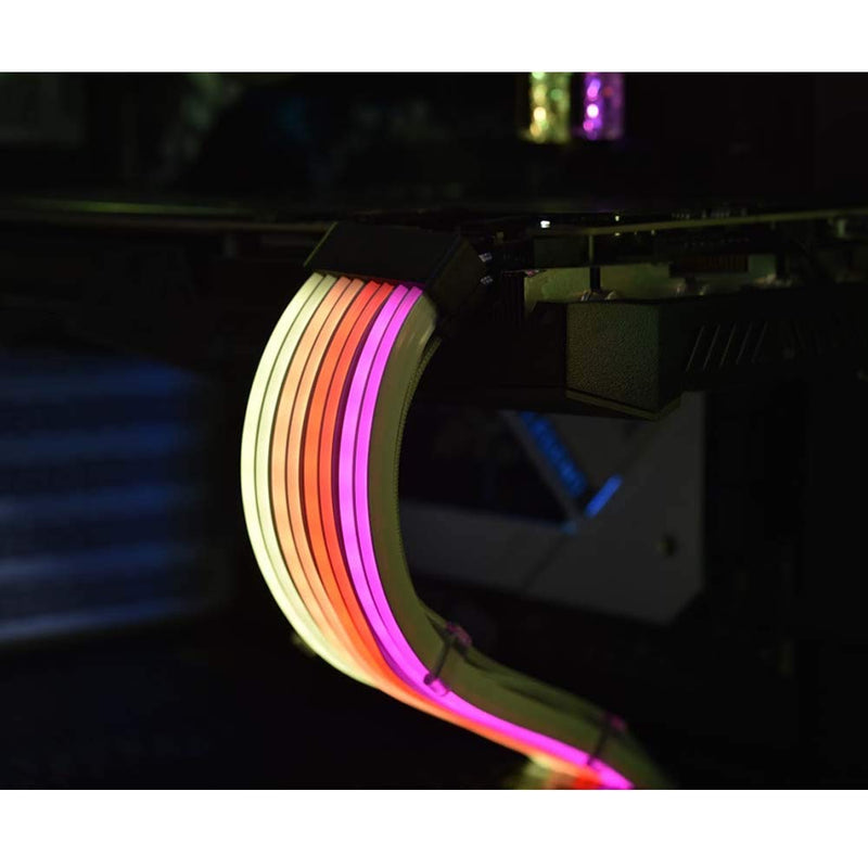 [Australia - AusPower] - LIAN LI PW8-V2 ADDRESSABLE RGB STRIMER Plus 8-PIN, white STRIMER PLUS V1 