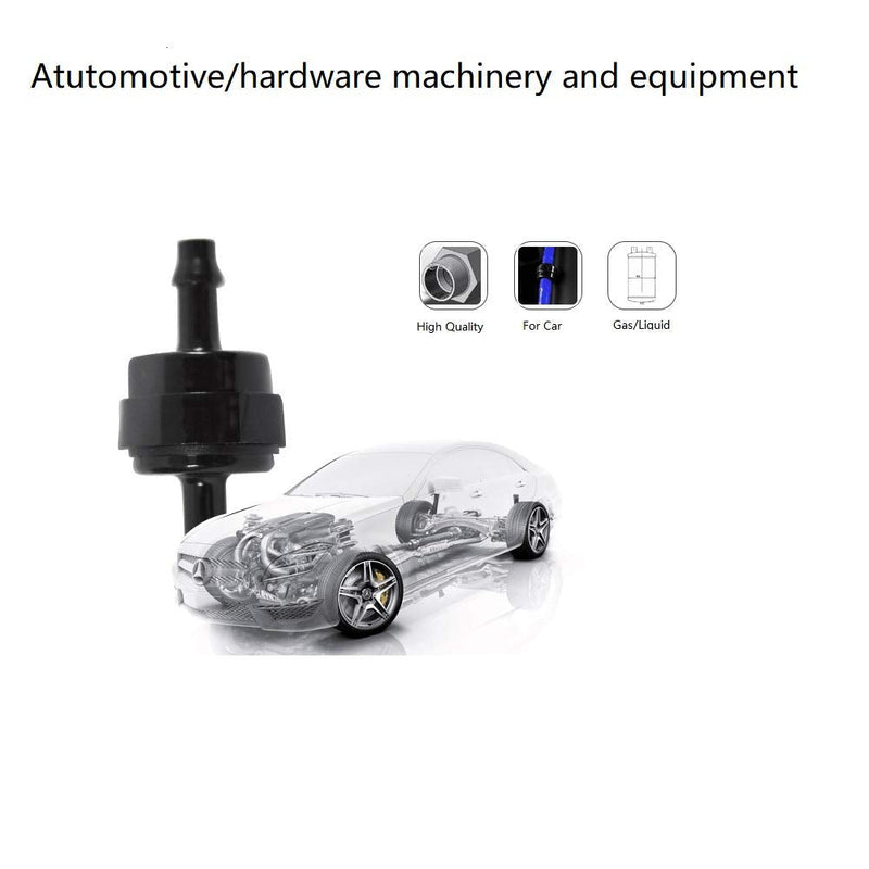 [Australia - AusPower] - BBTUS 1/8" 3.2mm PA66 Automotive Oil Line Spring Check Valve, Car Fuel Spring Check Valve, High Temperature and Corrosion Resistance one-way Oil Pump Check Valve 
