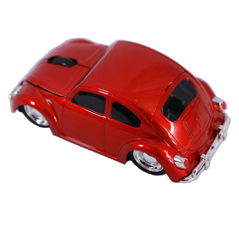 [Australia - AusPower] - Jinfili 2.4G USB Wireless Car Mouse 1967's Classical Shaped Car Computer Mouse Ergonomic Gaming Mice for Desktop Laptop PC Mac Window 10 Red 